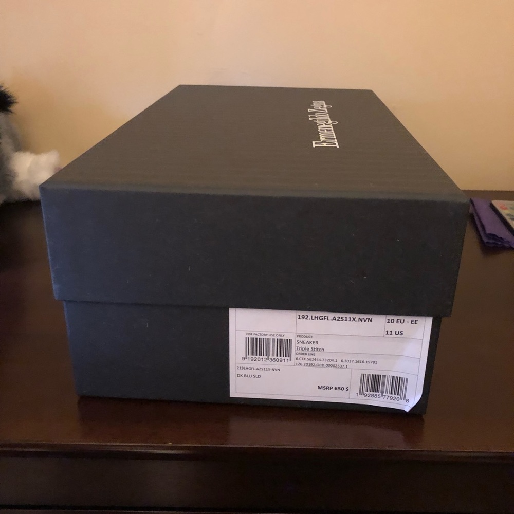 Ermenegildo Zegna Sneakers .Navy/Gray.